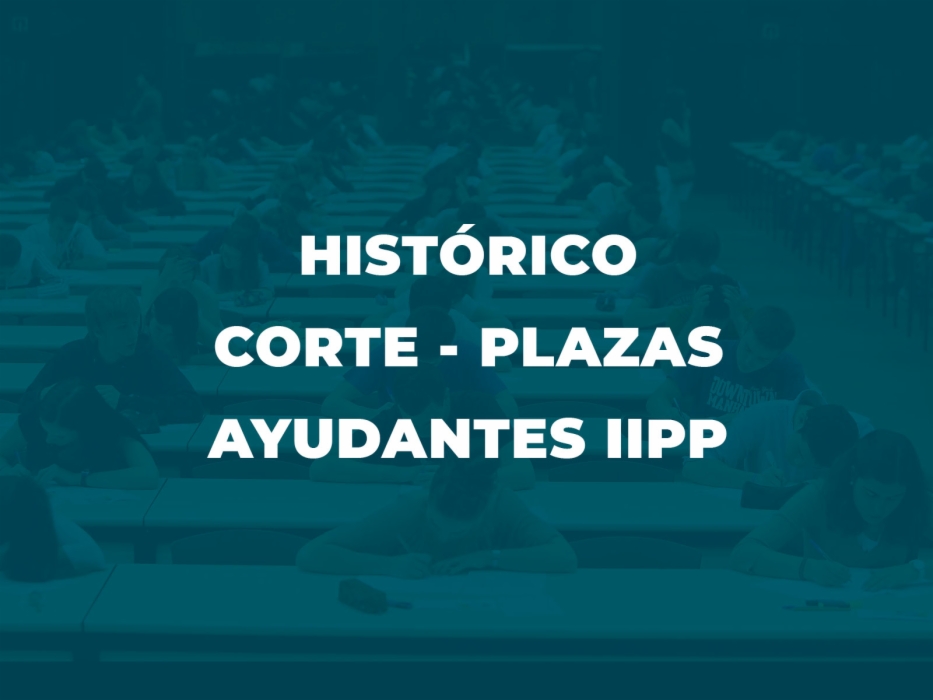 Histórico Notas de Corte por AÑO y Nº PLAZAS en Ayudante de Instituciones Penitenciarias